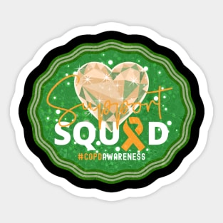 COPD Awareness Support Squad Forest Green Edition Sticker
